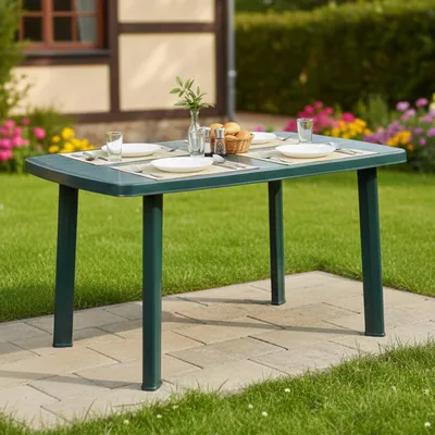 Immagine prodotto di Greggs - Tavolo da Esterno, 137x85x72h cm Verde, 6 Posti  Italy