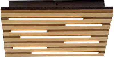 Produktbild von JUST LIGHT LED Deckenlampe AKUSTIK Akustikpanel mit Echtholzfurnier Eiche Wohnzimmer, Esszimmer, Flur, Küche, Büro, Schlafzimmer