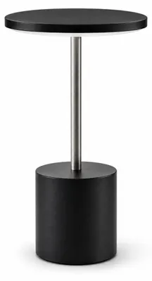 Produktbild von Akku Tischlampe kabellos, 5200 mAh Lithium-Akku, 10–18 Std. Laufzeit, 5 W, runder Schirm, 26 × 14 × 14 cm, mobile Tischleuchte