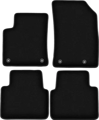 Immagine prodotto di Tappetini in velluto per Citroen C3 Aircross II (2017-, crossover) neri, set 4 pz, con fissaggi