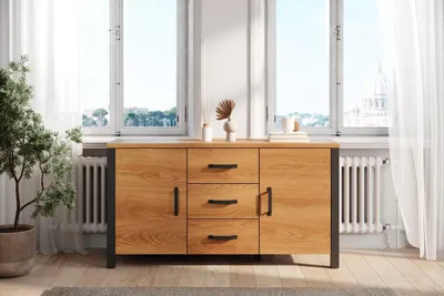 Zdjęcie produktu dla KOMODA LOFT z szufladami POJEMNA SOLIDNA 150 cm