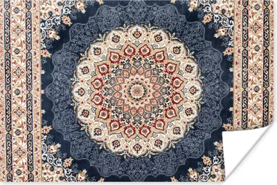Produktbild von MuchoWow® Poster Persische Teppiche - Teppiche - Mandala 60x40 cm - Schlafzimmerdekoration
