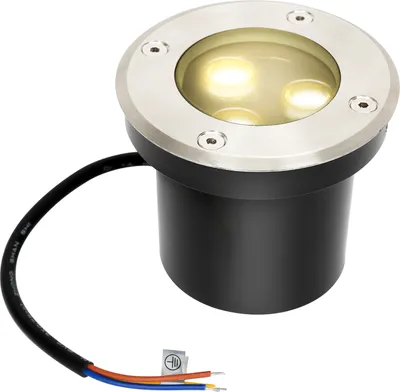 Produktbild von Bettizia 1x 3W Bodenleuchte IP65 Außen LED Leuchte Bodeneinbaustrahler Bodenstrahler Bodenlampe Warmweiß
