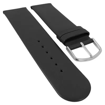 Produktbild von EULIT Uhrenarmband | Schafnappa - Leder ohne Naht, gleichlaufend schwarz, Farbe:schwarz, Stegbreite:20mm