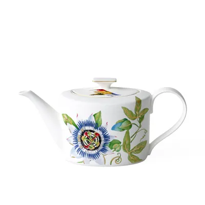 Zdjęcie produktu dla Villeroy & Boch Amazonia Kaffee- & Tee-Servierset 3-teilig – Teekanne, Milchkännchen & Zuckerdose