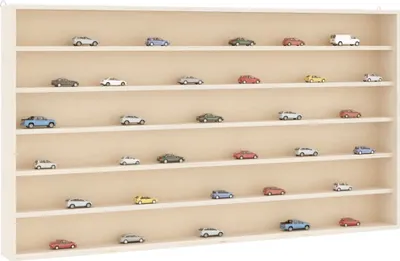 Produktbild von Design Hängevitrine mit 6 Fächern 100x8,5x55 cm, Wandregale 2024 Neu