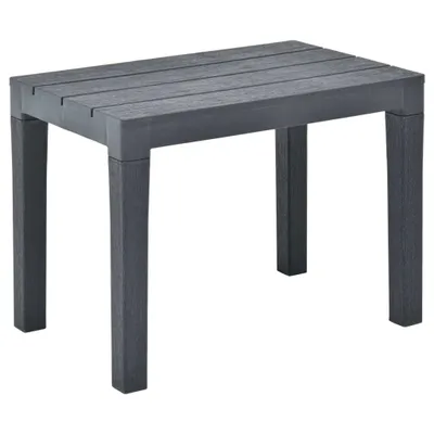 Produktbild von vidaXL Gartenbänke 2 Stk. Anthrazit Kunststoff