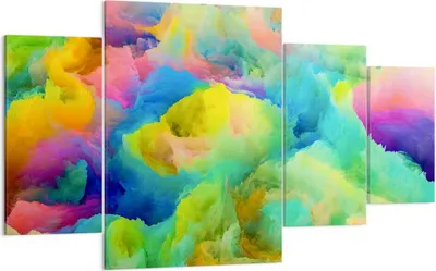 Produktbild von Bild auf Leinwand - Leinwandbild - Abstraktion modern - 160x90cm - Wand Bild - Wanddeko - Leinwanddruck - Bilder - Kunstdruck - Wanddekoration - Leinwand bilder - Wandkunst - DL160x90-4055