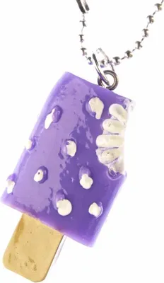 Produktbild von Eis am Stiel Kette Halskette 80cm Miniblings Stieleis Eiscreme lila