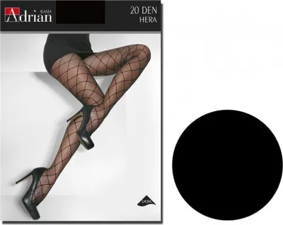 Produktbild von Feinstrumpfhose HERA mit Netzmuster 20 Den nero-6(XXL)