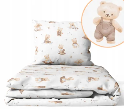 Produktbild von Kinderbettwäsche 100x135 Baumwolle Baby Bettwäsche Set 100x135 + 40x60 Kissenbezug Jungen & Mädchen Kleinkind Bettbezug