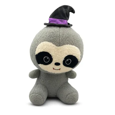 Produktbild von Kuscheltier Faultier 25 cm grau Halloween – Weiches Plüschtier Stofftier