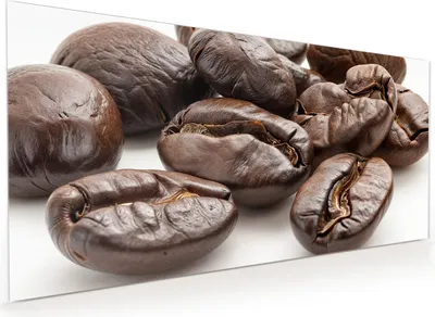 Produktbild von Küchenrückwand Spritzschutz Glas mit Motiv Kaffeebohnen 40 x 40 cm