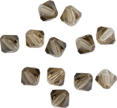Produktbild von Glasschliffglitzerperlen, 6 mm, 12 Stück Black Diamond