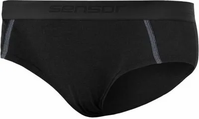 Zdjęcie produktu dla Majtki Sensor Merino Wool Active- damskie czarne wielkość L 11109020-02