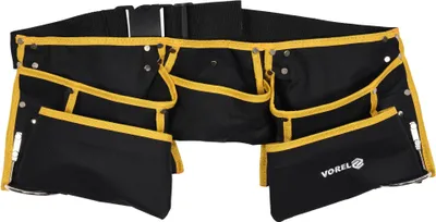 Image de Ceinture à outils 130 cm, 11 poches, 2 supports pour marteau