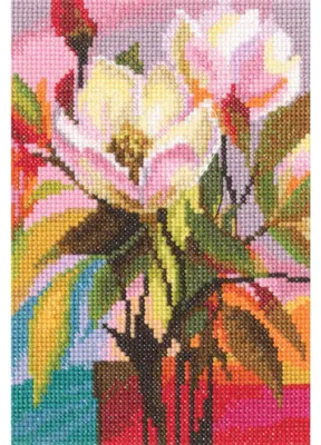Zdjęcie produktu dla Zestaw do haftu krzyżykowego "Paleta emocji III" firmy RTO, wymiary 11,5 x 17 cm