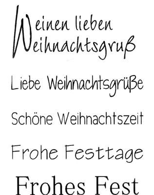 Produktbild von Clear Stempel-Set "Weihnachtsgruß", ca. 7,4x10,5cm