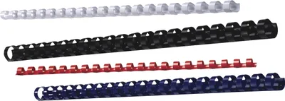 Produktbild von Binderücken ibiCombs 16mm 21 Ringe weiß VE=8x100 Stück