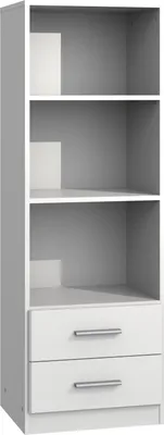 Produktbild von Standregal mit Schubkästen Kiel Babyzimmer 135 cm weiß