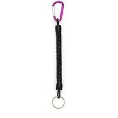 Produktbild von 8,6 Zoll (ungefähr 22 cm) viskoord, uitschubbar, spiralfedergewicht, tragetasche, Ruderriemenhalter, mit Schnalle, für Angelgriff, 10 Stück, lila
