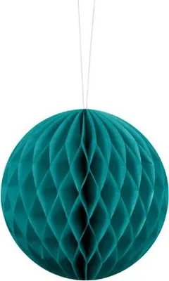Produktbild von Seidenpapierkugel, pastell lagunenblau, 10 cm