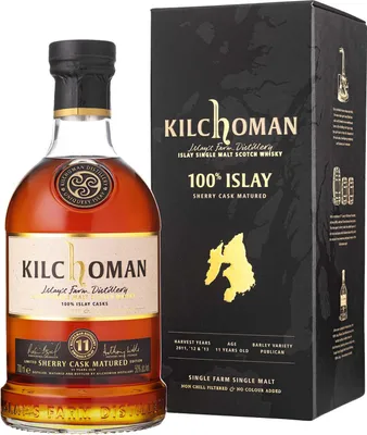 Produktbild von Kilchoman 100% Islay 11 Years Old Sherry Cask Islay Single Malt Scotch Whisky 50% Vol. 0,7l in Geschenkbox