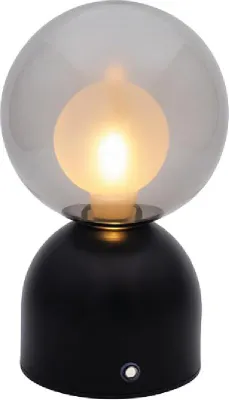 Produktbild von Luxus Europe - Tischlampe Touch Lina Schwarz - Kabellose LED-Tischlampe für den Innenbereich – USB-C wiederaufladbar