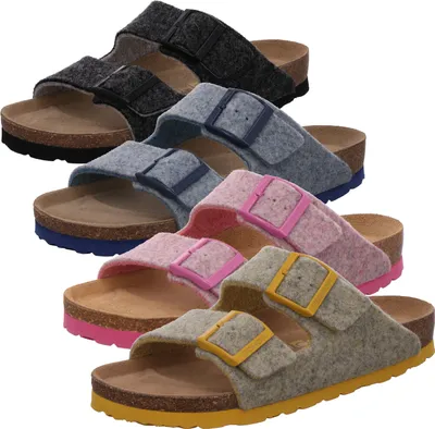 Produktbild von Rohde Damen Pantoffeln Hausschuhe Softfilz Alba 6065, Größe:36 EU, Farbe:Blau