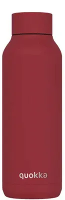 Productafbeelding van Quokka Solid, roestvrijstalen fles/thermoskan, kleur: vuurrood, inhoud: 630 ml, artikelnummer: 12096