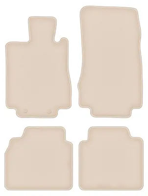 Produktbild von Velours-Fußmatten für Mercedes S W220 1998-2005 (Langversion) – 4-tlg, Beige, passgenau – Wielganizator FORTUNA