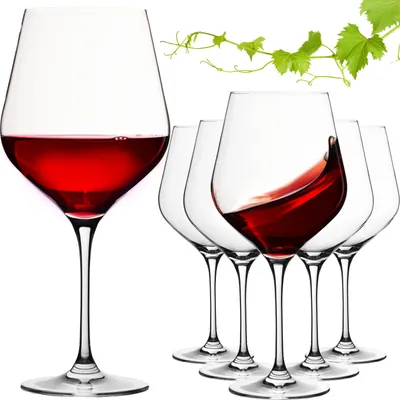 Produktbild von IMPERIAL glass Große Rotweingläser 920ml Set 6-Teilig "Sydney" Burgundergläser aus Crystalline Glas Weinglas Spülmaschinenfest