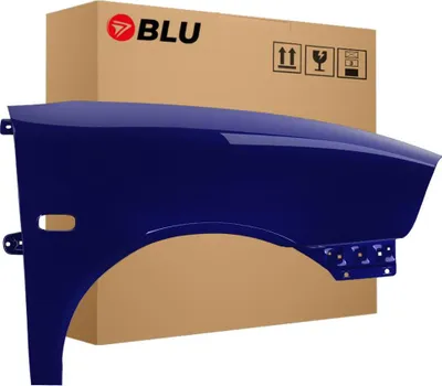 Image de BLU Aile Compatible avec Seat Ibiza Cordoba (6L - III 3. Generation) LW5U Droite Blau Blau Ada | 2002-2008 | Avant | Peint| Prêt à Monter | Galvanisé