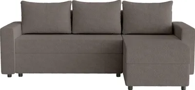 Produktbild von FEDVE Ecksofa Goka L aus Bouclé-Stoff mit Schlaffunktion, Braun