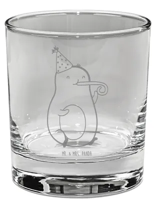 Produktbild von Mr. & Mrs. Panda Tumbler Avocado Feier - Transparent - Geschenk, Geburtstag, Fete, Scotch Glas, Lowball, Gute Laune, Whiskyglas, Old Fashioned, Whiskey, Party