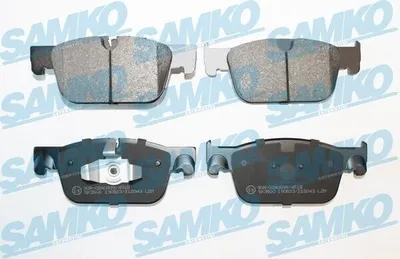 Produktbild von SAMKO 5SP2043 Bremsbeläge Satz Vorne Bremsklötze für VOLVO XC60 II (246) XC90 II (256) V60 II (225, 227) V90 II Kombi (235, 236) S90 II (234)