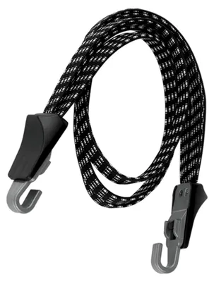 Produktbild von Schwarzes elastisches Bungee-Seil mit Haken für die Gepäckbefestigung