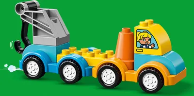 Produktbild von LEGO 10883 DUPLO - Mein erster Abschleppwagen, Bauset mit Spielzeugauto für Jungen und Mädchen im Alter von 1,5 Jahren