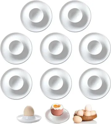 Produktbild von Eierdopjes aus Kunststoff - 8 Stücke - Weiß