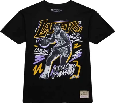 Produktbild von T-Shirt Mitchell & Ness TP10221-LALBLCK für Uni