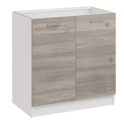 Produktbild von Roe Furniture | Küchenzeile - 280 cm - Braun (Nelson) - Einbauküche, Küchenblock, Singleküche, Singleküchenblock, Küchen - Tischplatte Weiß