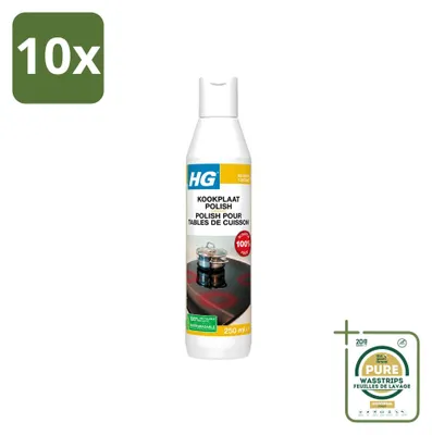 Produktbild von 10 x HG Kookplaatreiniger Extra Sterk für Induktions- und Keramikkochfelder - 250 ml - Vorratspackung - 10 Stücke