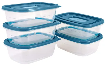Aufbewahrungsboxen 5er Set, 0,53 l, BPA-frei, mikrowellengeeignet