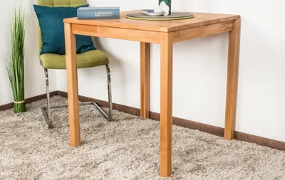 Produktbild von Esstisch Wooden Nature 118 Kernbuche massiv geölt - 70 x 70 cm (B x T)