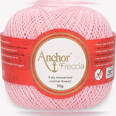 Zdjęcie produktu dla Nici Anchor Freccia 12 – bawełniane nici do szydełkowania drobnych wzorów (kolor 00048)