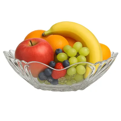 Produktbild von Glas Schale Obstschale Salatschüssel Schale Snackschale Glasschüssel 28,5cm
