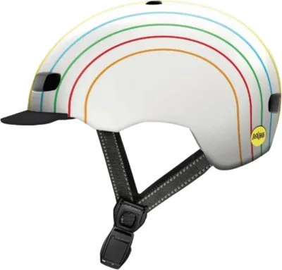 Produktbild von Nutcase Fahrradhelm Street Mips , Pinwheel Weiß, L