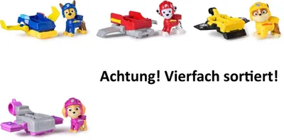 Zdjęcie produktu dla PAW Patrol Action Pups Chase, Pojazd, 3 lat(a), Plastik, Niebieski, Żółty