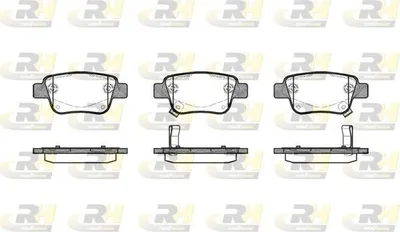 Produktbild von ROADHOUSE Bremsbeläge Satz Hinten Bremsklötze für TOYOTA AVENSIS Kombi (T25) 21047.02