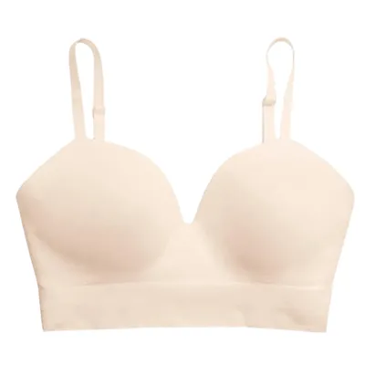 Immagine prodotto di Reggiseno donna comfort con spalline regolabili, reggiseno donna senza ferretto, reggiseno senza ferretto - UPVITA L Beige